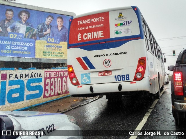 Viação Cabral e Santa Rosa - Consórcio Santa Maria 1088 na cidade de Campina Grande, Paraíba, Brasil, por Carlos Jorge N.  de Castro. Número da foto: #10425753.