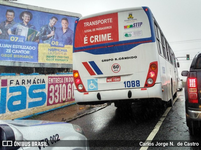 Viação Cabral e Santa Rosa - Consórcio Santa Maria 1088 na cidade de Campina Grande, Paraíba, Brasil, por Carlos Jorge N.  de Castro. ID da foto: 10425753.