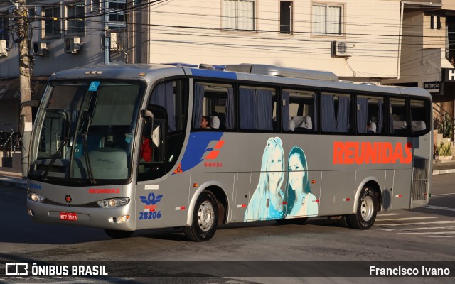 Reunidas Transportes Coletivos 28206 na cidade de Balneário Camboriú, Santa Catarina, Brasil, por Francisco Ivano. Número da foto: #10427067.