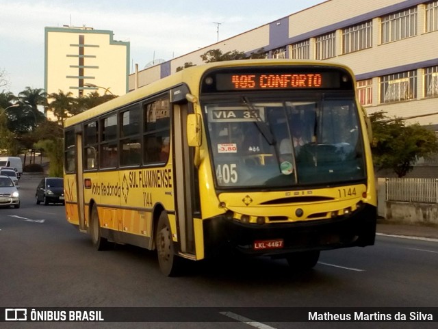 Viação Sul Fluminense 1144 na cidade de Volta Redonda, Rio de Janeiro, Brasil, por Matheus Martins da Silva. ID da foto: 10426141.