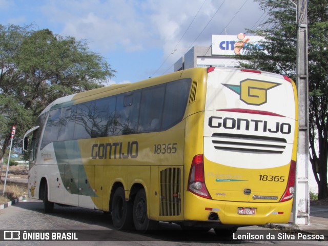 Empresa Gontijo de Transportes 18365 na cidade de Caruaru, Pernambuco, Brasil, por Lenilson da Silva Pessoa. ID da foto: 10425280.