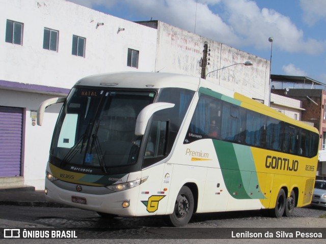 Empresa Gontijo de Transportes 18365 na cidade de Caruaru, Pernambuco, Brasil, por Lenilson da Silva Pessoa. ID da foto: 10427830.