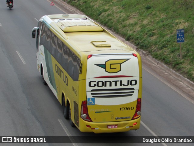 Empresa Gontijo de Transportes 19160 na cidade de Belo Horizonte, Minas Gerais, Brasil, por Douglas Célio Brandao. ID da foto: 10428845.