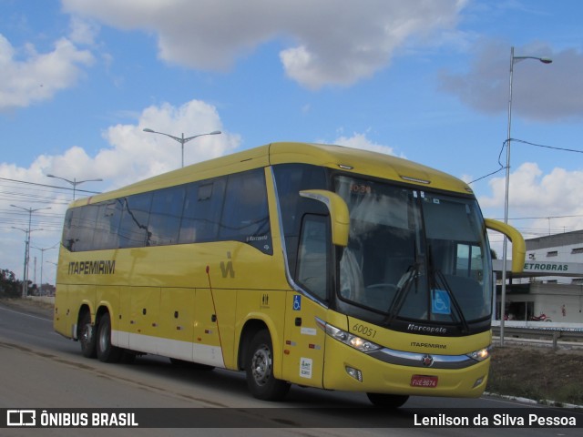 Viação Itapemirim 60051 na cidade de Caruaru, Pernambuco, Brasil, por Lenilson da Silva Pessoa. ID da foto: 10427852.