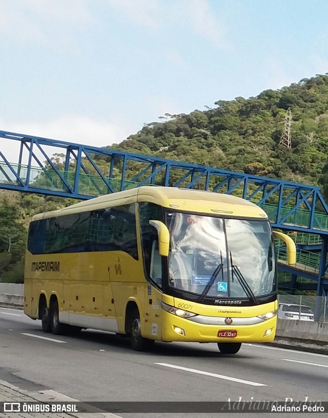 Viação Itapemirim 60071 na cidade de Petrópolis, Rio de Janeiro, Brasil, por Adriano Pedro. ID da foto: 10429066.