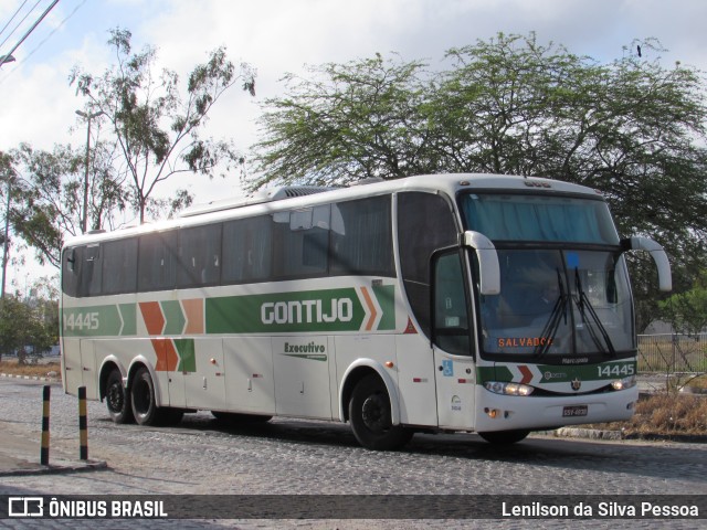 Empresa Gontijo de Transportes 14445 na cidade de Caruaru, Pernambuco, Brasil, por Lenilson da Silva Pessoa. ID da foto: 10427980.