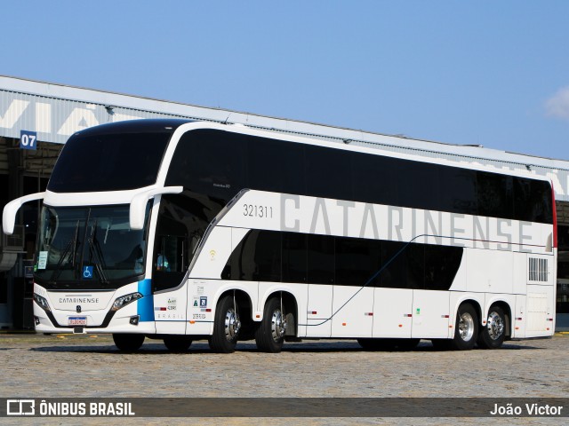 Auto Viação Catarinense 321311 na cidade de Balneário Camboriú, Santa Catarina, Brasil, por João Victor. ID da foto: 10430491.