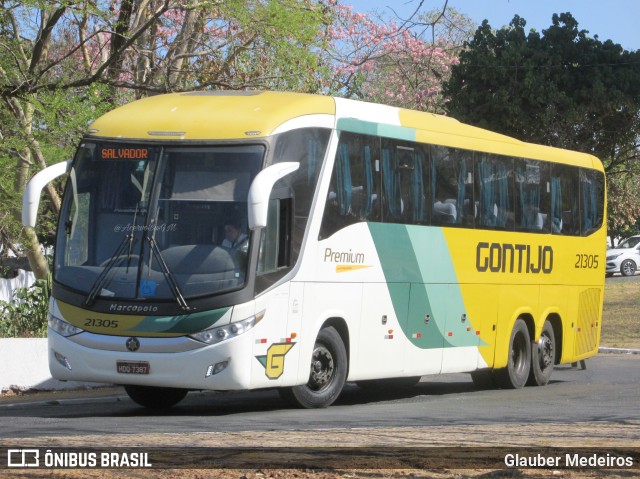 Empresa Gontijo de Transportes 21305 na cidade de Teresina, Piauí, Brasil, por Glauber Medeiros. ID da foto: 10429359.