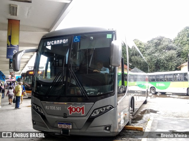 Auto Viação 1001 RJ 108.161 na cidade de Campos dos Goytacazes, Rio de Janeiro, Brasil, por Breno Vieira. Número da foto: #10428164.