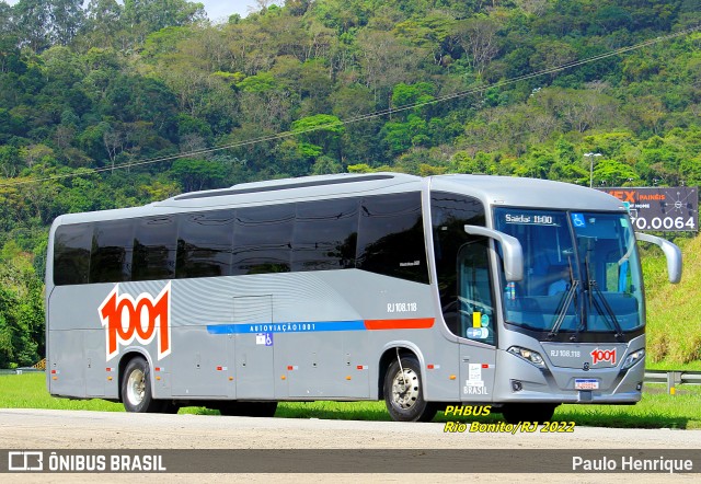 Auto Viação 1001 RJ 108.118 na cidade de Rio Bonito, Rio de Janeiro, Brasil, por Paulo Henrique. ID da foto: 10429261.