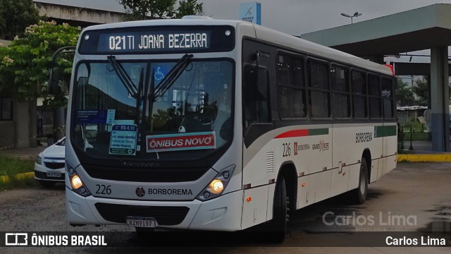 Borborema Imperial Transportes 226 na cidade de Recife, Pernambuco, Brasil, por Carlos Lima. ID da foto: 10340972.