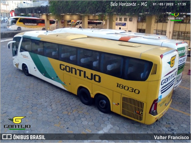 Empresa Gontijo de Transportes 18030 na cidade de Belo Horizonte, Minas Gerais, Brasil, por Valter Francisco. ID da foto: 10340912.