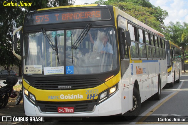 HP Transportes Coletivos 20031 na cidade de Goiânia, Goiás, Brasil, por Carlos Júnior. Número da foto: #10342962.