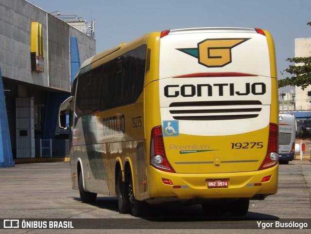 Empresa Gontijo de Transportes 19275 na cidade de Goiânia, Goiás, Brasil, por Ygor Busólogo. ID da foto: 10342243.