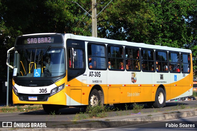 Empresa de Transportes Nova Marambaia AT-305 na cidade de Belém, Pará, Brasil, por Fabio Soares. Número da foto: #10341272.