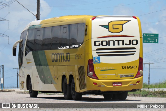 Empresa Gontijo de Transportes 18990 na cidade de Rio Largo, Alagoas, Brasil, por Müller Peixoto. ID da foto: 10344287.