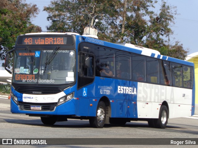 Viação Estrela RJ 177.031 na cidade de Niterói, Rio de Janeiro, Brasil, por Roger Silva. ID da foto: 10343879.