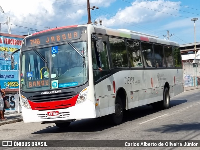 Transportes Barra D13258 na cidade de Rio de Janeiro, Rio de Janeiro, Brasil, por Carlos Alberto de Oliveira Júnior. ID da foto: 10343090.