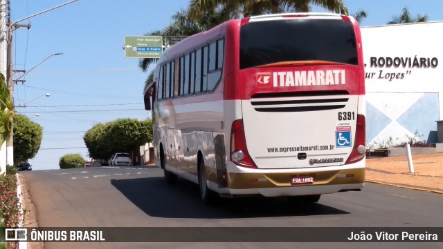 Expresso Itamarati 6391 na cidade de Estrela d`Oeste, São Paulo, Brasil, por João Vitor Pereira. ID da foto: 10341102.