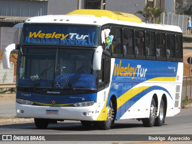 WesleyTur Turismo 1190 na cidade de Conselheiro Lafaiete, Minas Gerais, Brasil, por Rodrigo  Aparecido. ID da foto: 10342809.