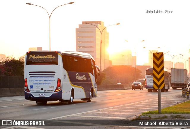 Primotur Transportes e Turismo 4012 na cidade de Barueri, São Paulo, Brasil, por Michael  Alberto Vieira. Número da foto: #10342564.