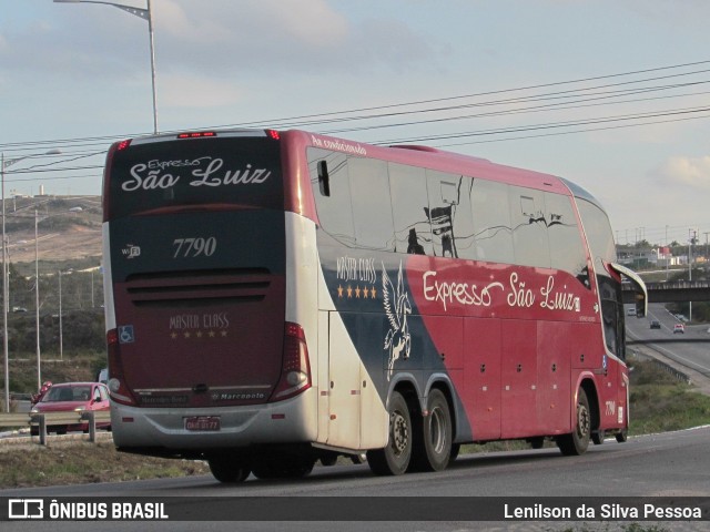 Expresso São Luiz 7790 na cidade de Caruaru, Pernambuco, Brasil, por Lenilson da Silva Pessoa. ID da foto: 10341995.