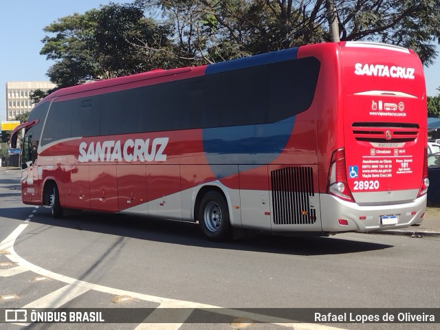 Viação Santa Cruz 28920 na cidade de São Paulo, São Paulo, Brasil, por Rafael Lopes de Oliveira. Número da foto: #10340990.