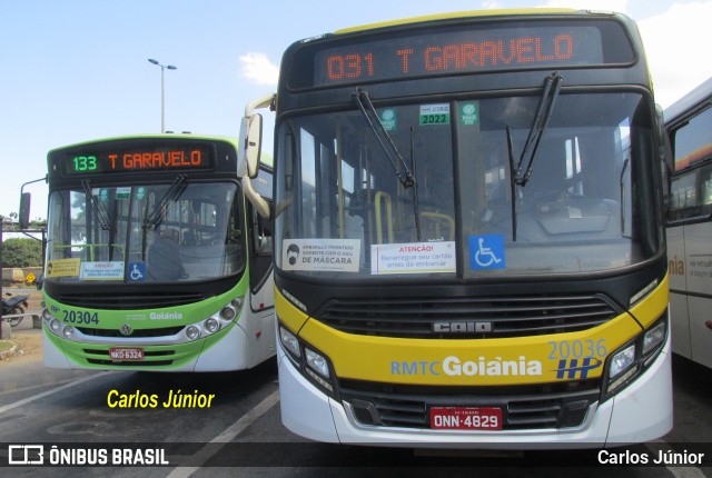 HP Transportes Coletivos 20036 na cidade de Aparecida de Goiânia, Goiás, Brasil, por Carlos Júnior. Número da foto: #10342978.