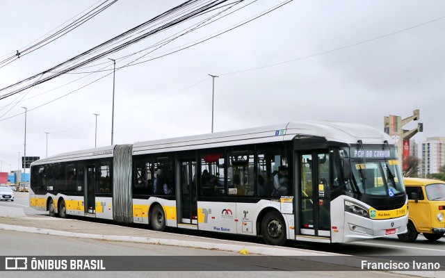 Viação Metrópole Paulista - Zona Leste 3 1189 na cidade de São Paulo, São Paulo, Brasil, por Francisco Ivano. ID da foto: 10342685.