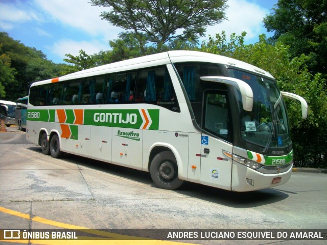 Empresa Gontijo de Transportes 21580 na cidade de São Paulo, São Paulo, Brasil, por ANDRES LUCIANO ESQUIVEL DO AMARAL. ID da foto: 10432009.