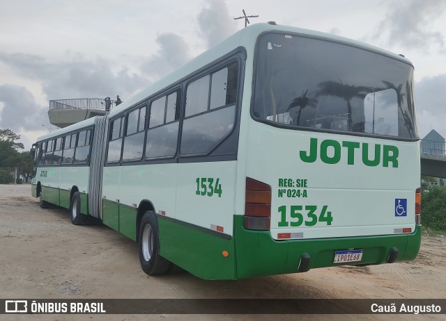 Jotur - Auto Ônibus e Turismo Josefense 1534 na cidade de Florianópolis, Santa Catarina, Brasil, por Cauã Augusto. Número da foto: #10431711.