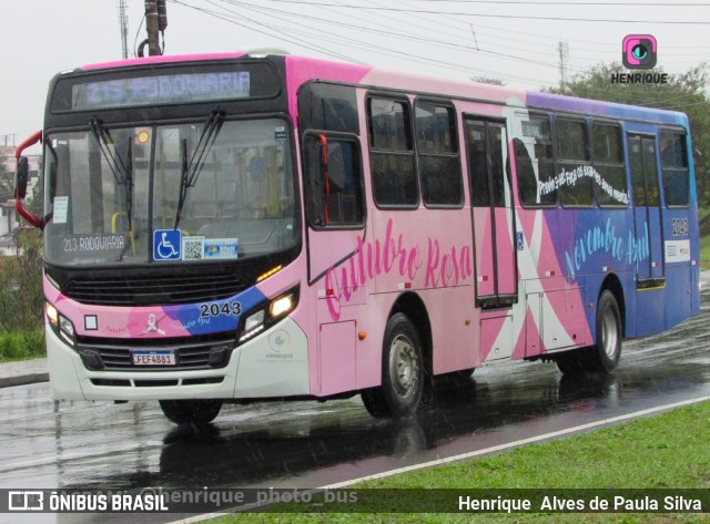 Itajaí Transportes Coletivos 2043 na cidade de Campinas, São Paulo, Brasil, por Henrique Alves de Paula Silva. Número da foto: #10431040.