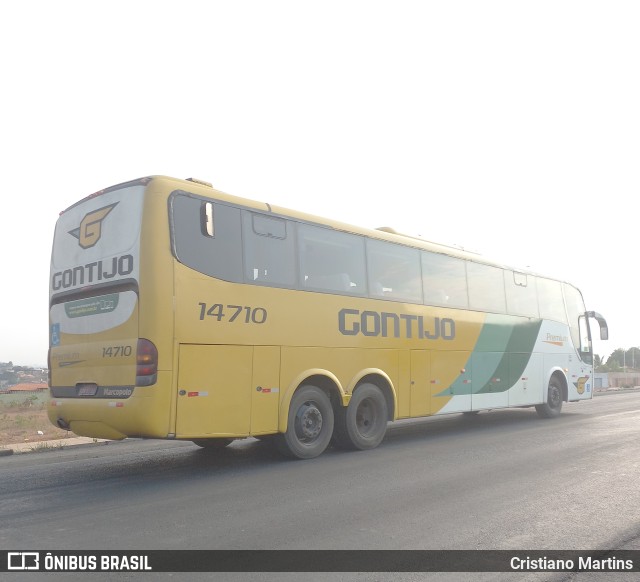 Empresa Gontijo de Transportes 14710 na cidade de Montes Claros, Minas Gerais, Brasil, por Cristiano Martins. ID da foto: 10431396.