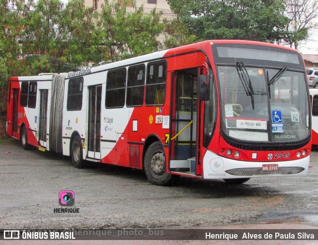 Itajaí Transportes Coletivos 2915 na cidade de Campinas, São Paulo, Brasil, por Henrique Alves de Paula Silva. Número da foto: #10432028.