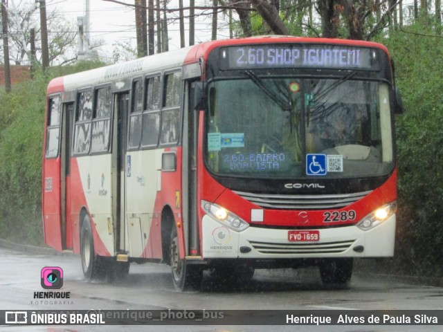 Expresso CampiBus 2289 na cidade de Campinas, São Paulo, Brasil, por Henrique Alves de Paula Silva. Número da foto: #10431031.