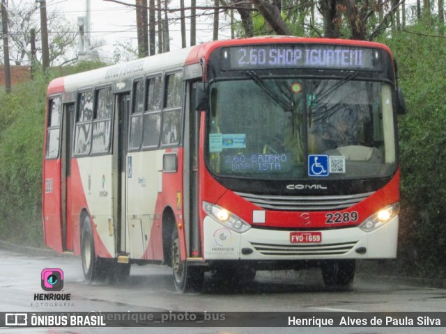 Expresso CampiBus 2289 na cidade de Campinas, São Paulo, Brasil, por Henrique Alves de Paula Silva. ID da foto: 10431031.