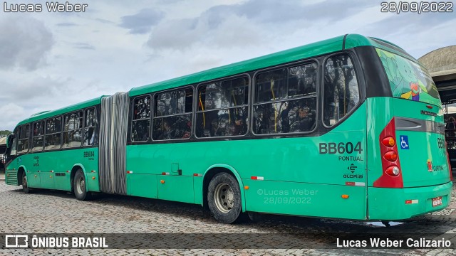 Transporte Coletivo Glória BB604 na cidade de Curitiba, Paraná, Brasil, por Lucas Weber Calizario. Número da foto: #10431702.
