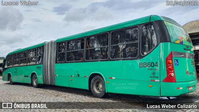 Transporte Coletivo Glória BB604 na cidade de Curitiba, Paraná, Brasil, por Lucas Weber Calizario. ID da foto: 10431702.