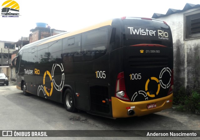 Twister Rio Transporte e Turismo 1005 na cidade de São João de Meriti, Rio de Janeiro, Brasil, por Anderson Nascimento . Número da foto: #10431207.