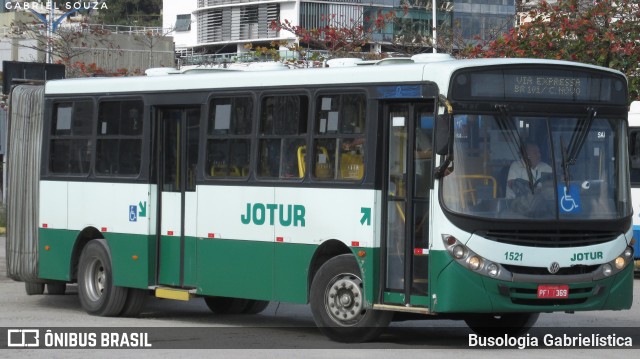 Jotur - Auto Ônibus e Turismo Josefense 1521 na cidade de Florianópolis, Santa Catarina, Brasil, por Busologia Gabrielística. Número da foto: #10432962.