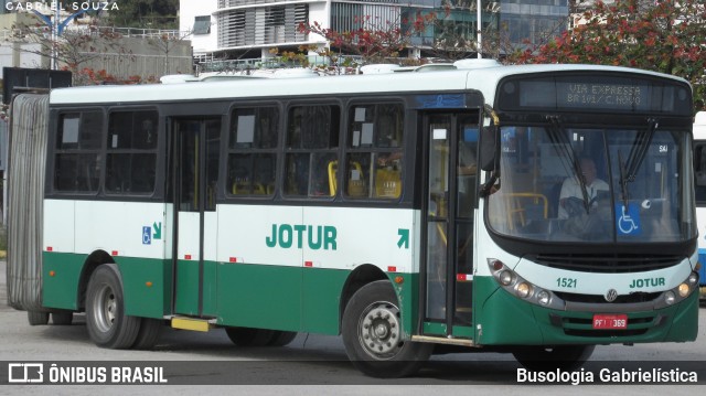 Jotur - Auto Ônibus e Turismo Josefense 1521 na cidade de Florianópolis, Santa Catarina, Brasil, por Busologia Gabrielística. ID da foto: 10432962.