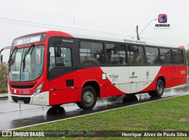 Itajaí Transportes Coletivos 2068 na cidade de Campinas, São Paulo, Brasil, por Henrique Alves de Paula Silva. ID da foto: 10431049.