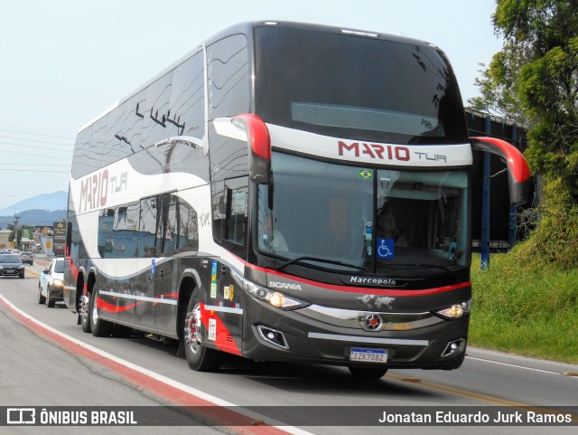 Mariotur Transporte e Turismo Ltda. 12000 na cidade de Gaspar, Santa Catarina, Brasil, por Jonatan Eduardo Jurk Ramos. Número da foto: #10432247.