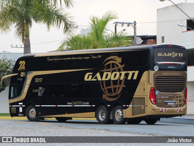 Auto Viação Gadotti 3017 na cidade de Balneário Camboriú, Santa Catarina, Brasil, por João Victor. ID da foto: 10430574.