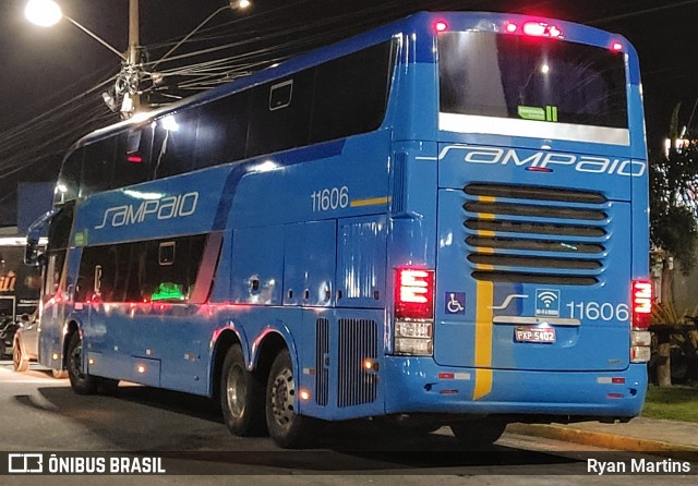 Viação Sampaio 11606 na cidade de Rio das Ostras, Rio de Janeiro, Brasil, por Ryan Martins. ID da foto: 10433529.