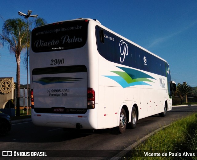 Viação Pains 2900 na cidade de Aparecida, São Paulo, Brasil, por Vicente de Paulo Alves. ID da foto: 10431827.