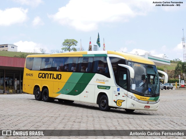 Empresa Gontijo de Transportes 19405 na cidade de João Monlevade, Minas Gerais, Brasil, por Antonio Carlos Fernandes. ID da foto: 10431513.