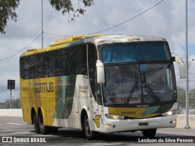 Empresa Gontijo de Transportes 14980 na cidade de Caruaru, Pernambuco, Brasil, por Lenilson da Silva Pessoa. ID da foto: 10432480.