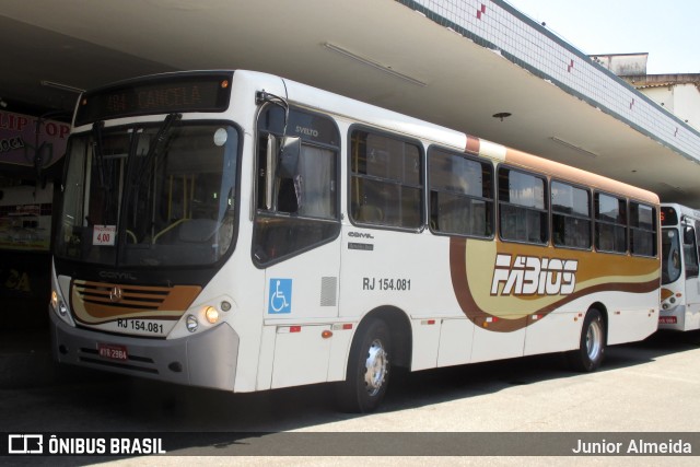 Transportes Fabio's RJ 154.081 na cidade de Duque de Caxias, Rio de Janeiro, Brasil, por Junior Almeida. ID da foto: 10432365.