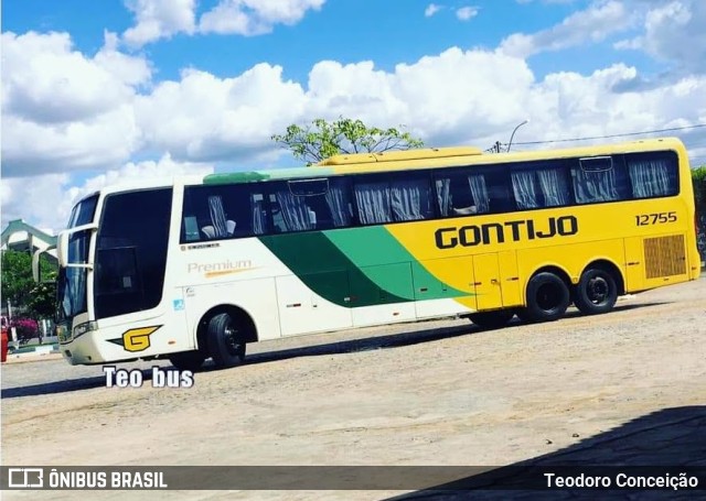 Empresa Gontijo de Transportes 12755 na cidade de Jeremoabo, Bahia, Brasil, por Teodoro Conceição. ID da foto: 10431605.